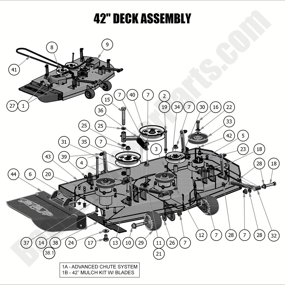 2019 MZ & MZ Magnum 42" Deck Assembly